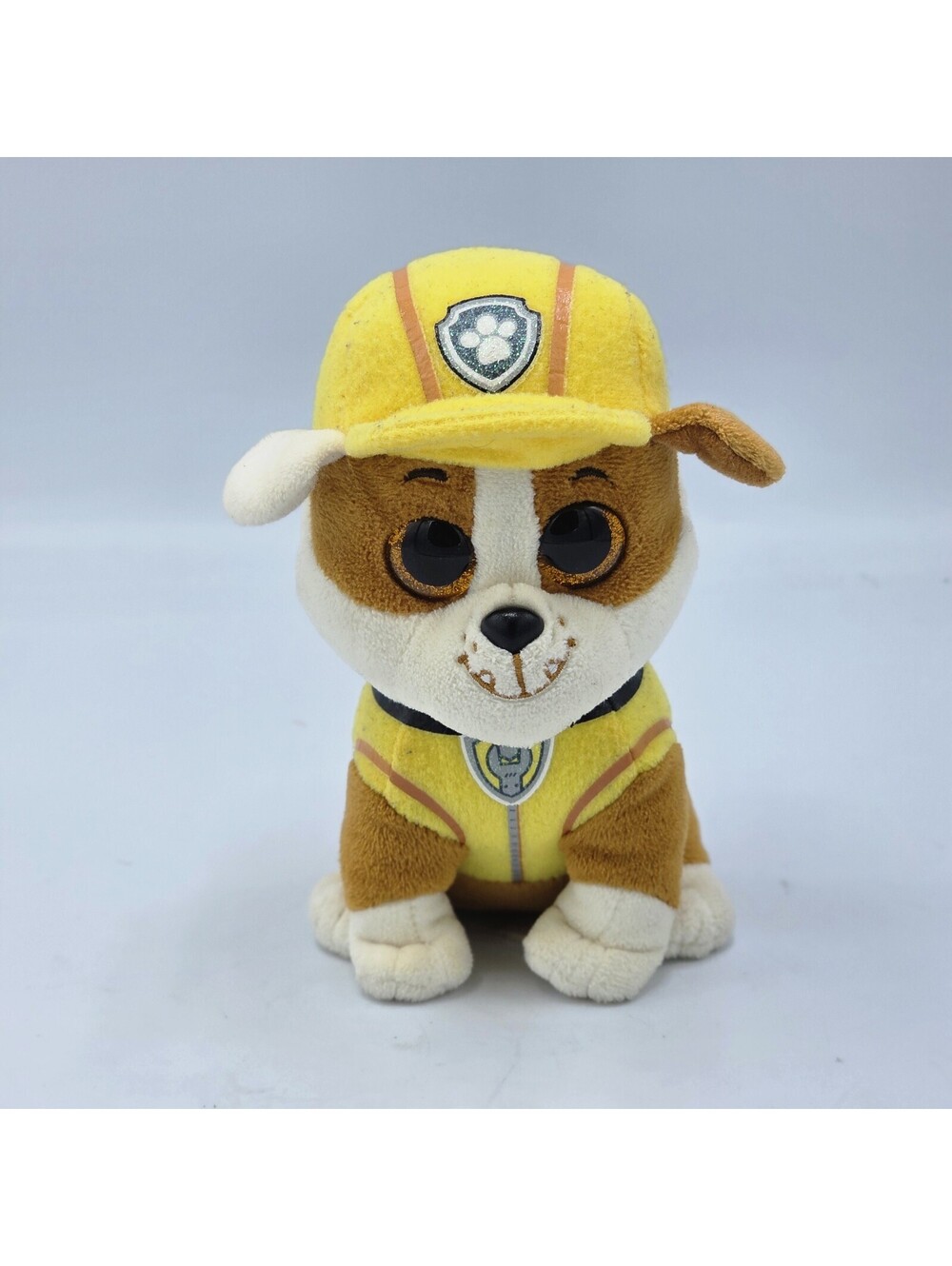 Ty Beanie Boos 6" Rubble Paw Patrol Nickelodeon Stuffed Plush Dog 2017